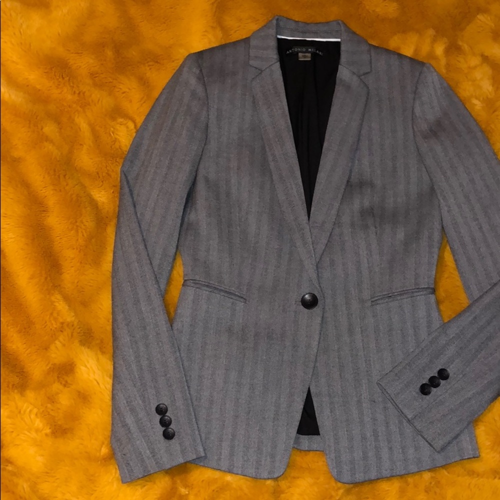 Antonio Melani Grey Blazer SZ 0